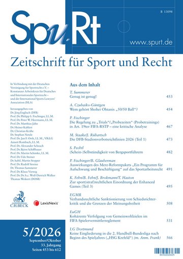 Titelblatt SpuRt Heft 5/2026