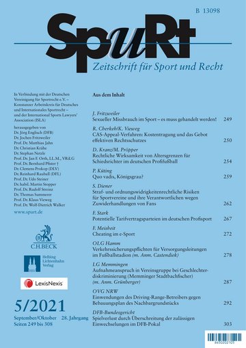 Titelblatt SpuRt Heft 5/2021