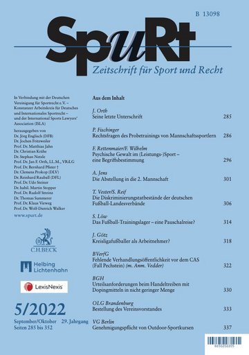 Titelblatt SpuRt Heft 5/2022