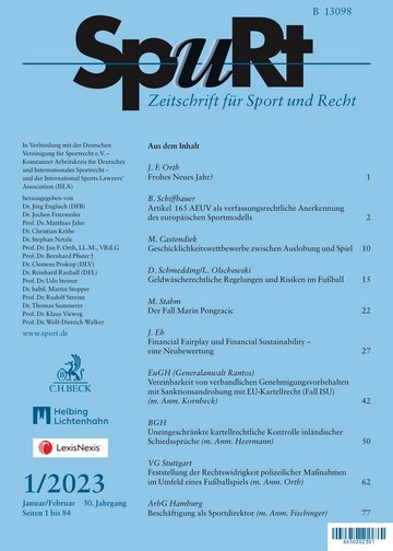 Titelblatt SpuRt Heft 1/2023