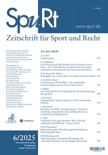 Titelblatt SpuRt Heft 6/2025
