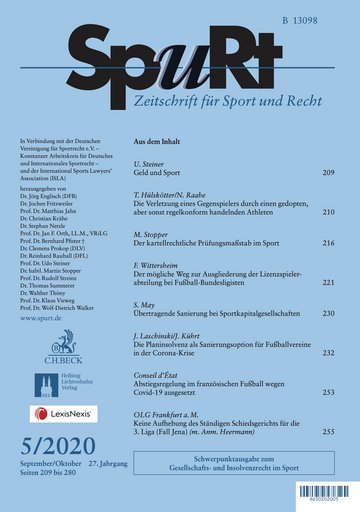 Titelblatt SpuRt Heft 5/2020