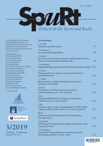 Titelblatt SpuRt Heft 3/2019