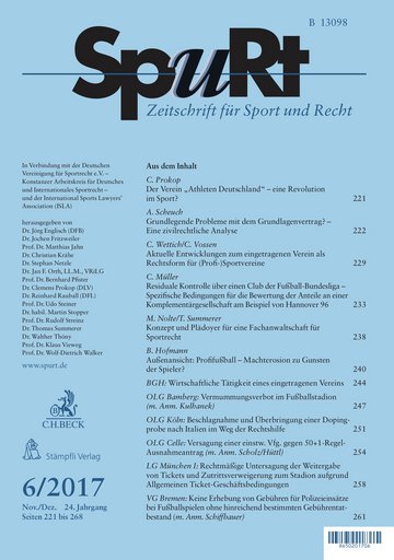 Titelblatt SpuRt Heft 6/2017
